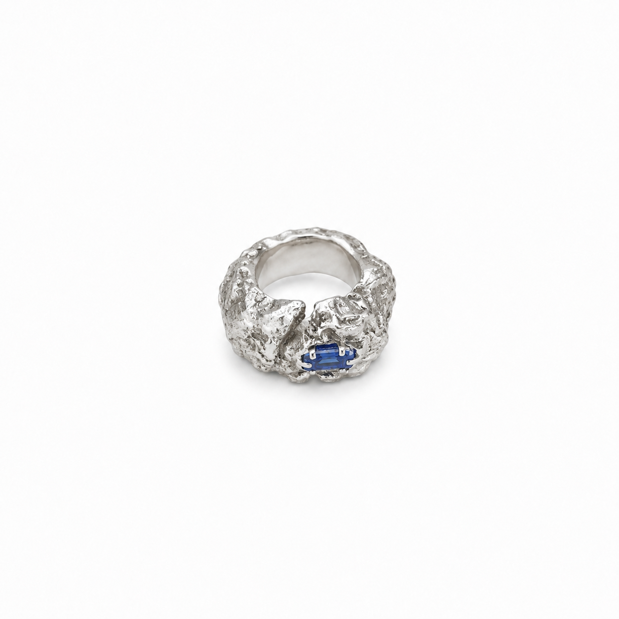 Blue Diamond Ring