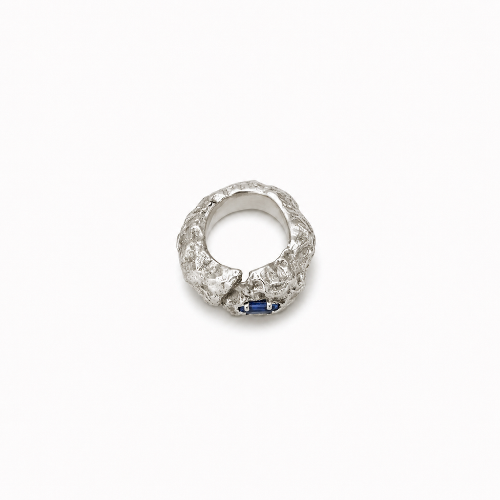 Blue Diamond Ring