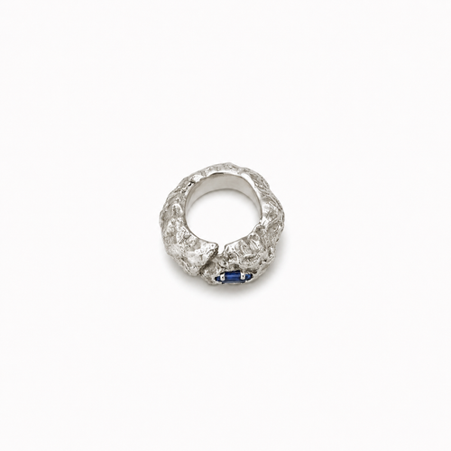 Blue Diamond Ring
