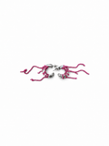 Mini Pink Chain Hoop